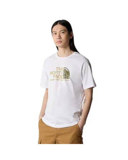 The North Face White T-shirt Rust 2 Uomo M for men
