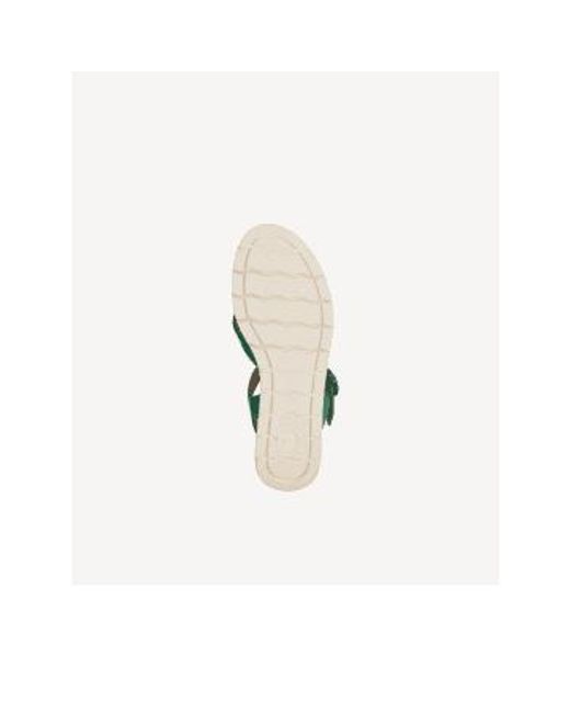 Tamaris Green Grüne wildleder -sandalen