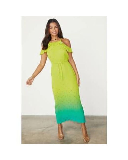 Ombre Plisse Claudia Dress di Never Fully Dressed in Green