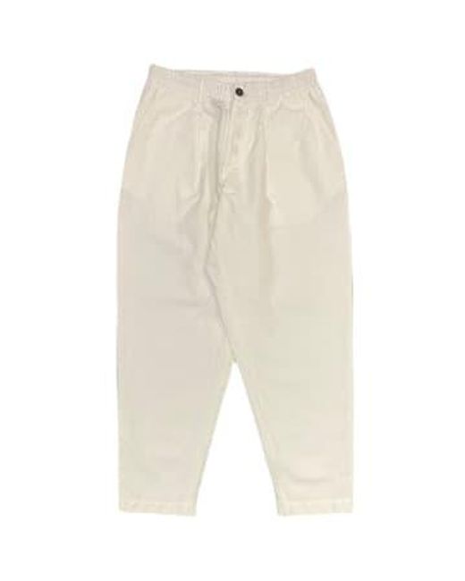 Universal Works Natural Pleated Track Pant for men