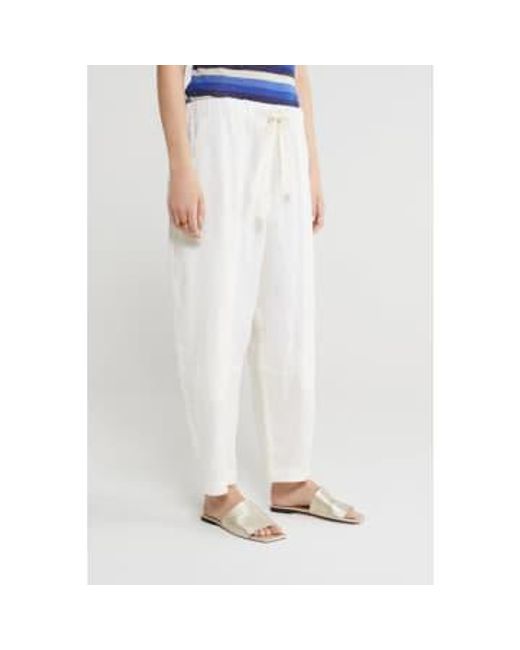 Pantalones cónicos lino Ottod'Ame de color White