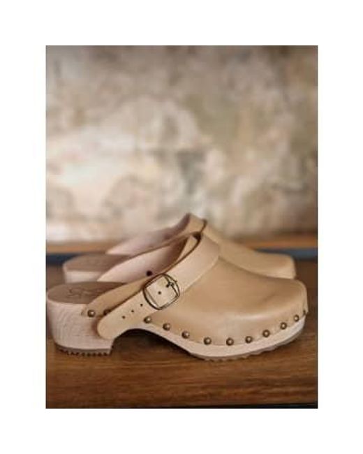 Or Leather Clogs Or di Bosabo in Brown