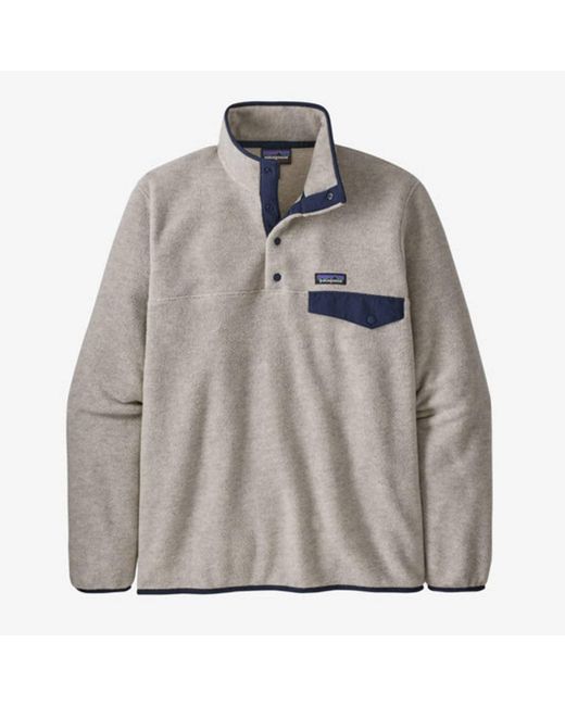 Patagonia Gray Lightweight Synchilla Snap-t Fleece Pullover for men