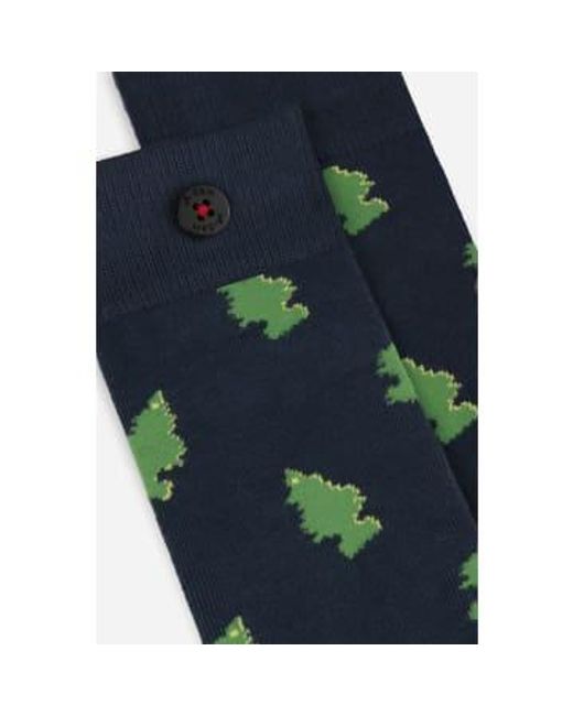 Socks Happy Trees Sustainable di Adam Lippes in Blue