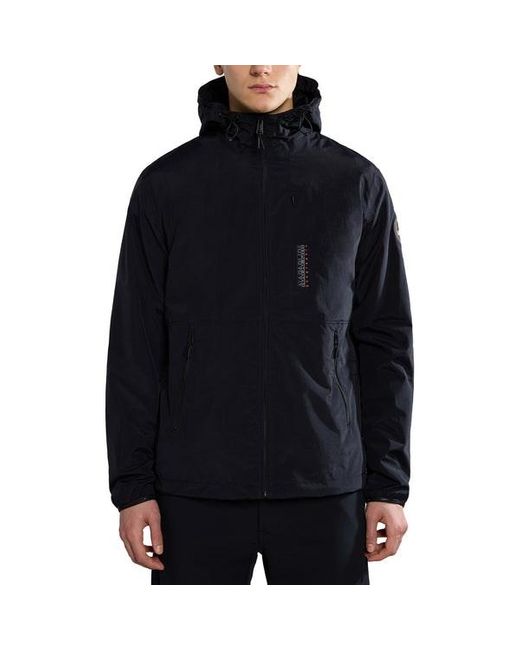 Napapijri Blue A-Tundra Hooded Jacket for men