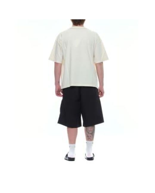 Paura White T-shirt T-shirt Modulo Costa Oversized for men