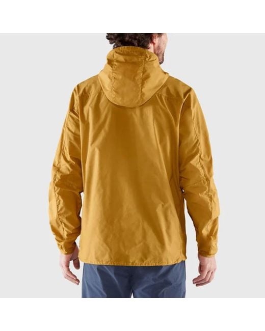Fjallraven High Coast Wind Jacket in Yellow for Men | Lyst