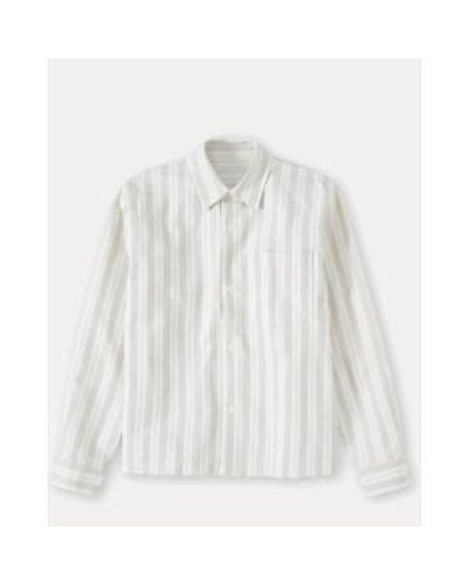 Closed White Cropped Surchmise Cotton Striped M for men
