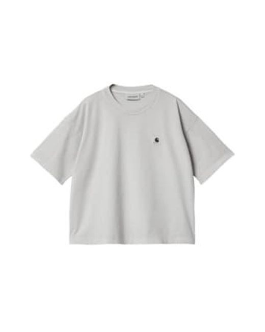 Carhartt Gray Camiseta W Ss Nelson Sonic Silver