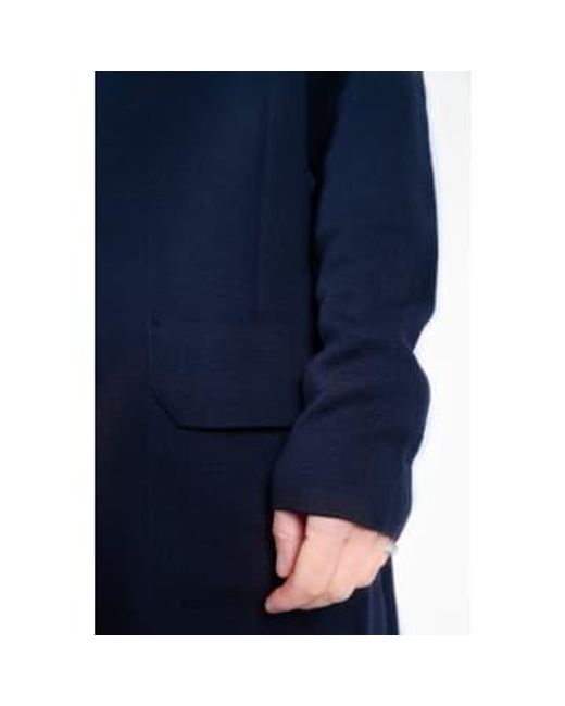 Long bouton en tricot cardigan marine Hannes Roether pour homme en coloris Blue