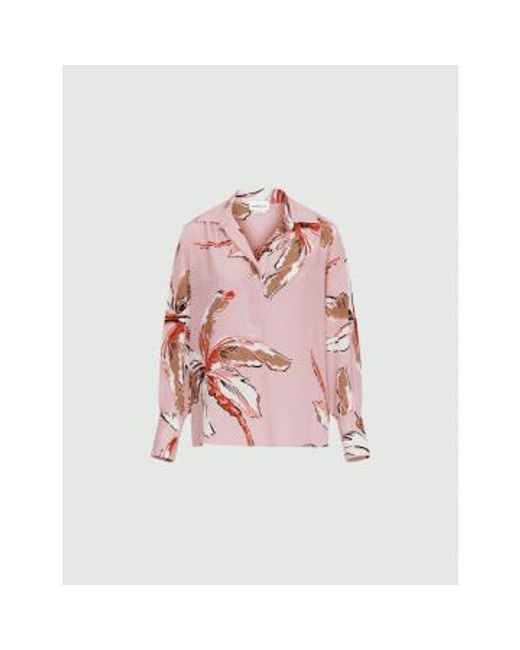 Marella Pink Domez Palm Print Shirt Col: Palms, Size: 14
