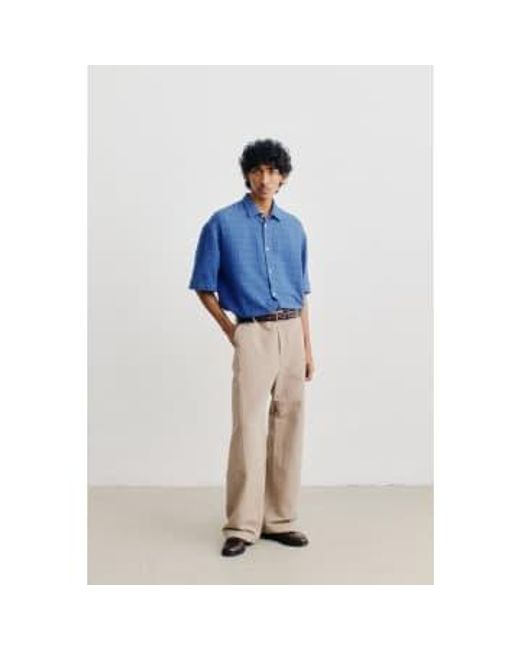 A Kind Of Guise Blue Elio Shirt Structured S for men