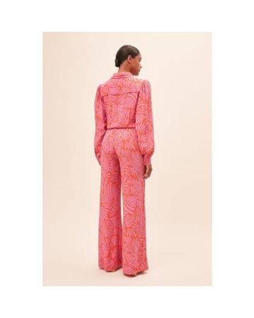 Joy pantalones impresos Suncoo de color Pink