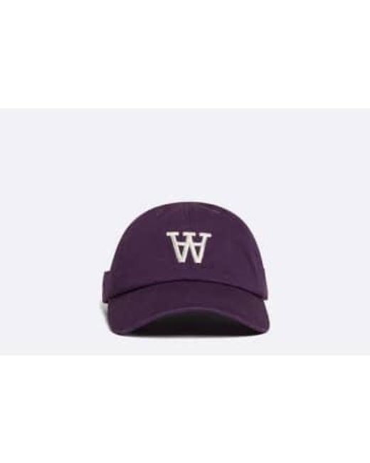 WOOD WOOD Purple Eli Badge Cap * / for men