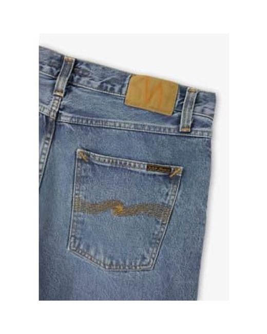 Nudie Jeans Blue S Rad Rufus Raw Straight Jeans for men
