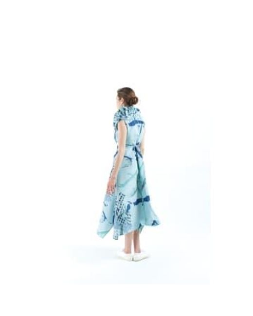 Igor Blue Bond Print Dress /multi, Xs Xs