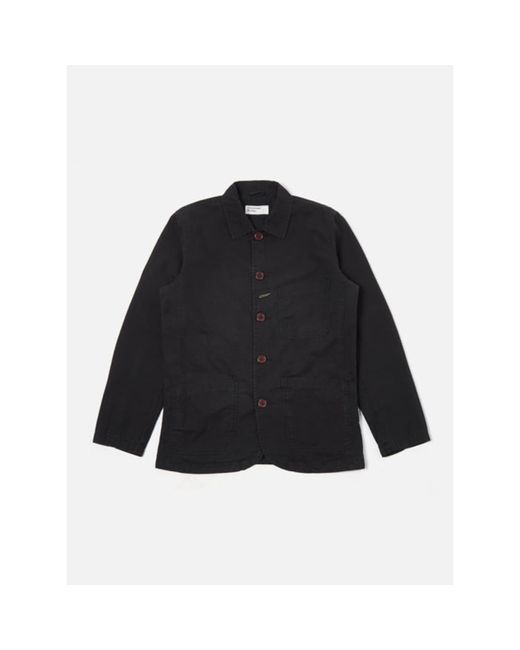 Universal Works Bakers Jacket in Black for Men Lyst