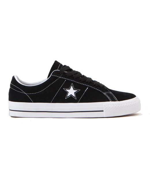 converse black suede one star