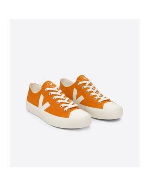 Veja Orange Pumpkin Low Wata Ii Pierre Canvas Shoes Unisex Eu 36