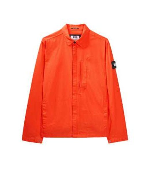 Porter classic overshirt en pur Weekend Offender pour homme en coloris Orange