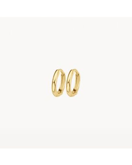 14K Gold Clicker 96Mm Hoop Earrings di Blush Lingerie in Metallic