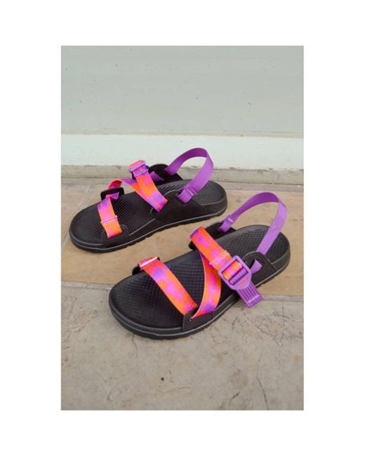 Chaco Lowdown Faded Orange Glow Sandals in Pink Lyst