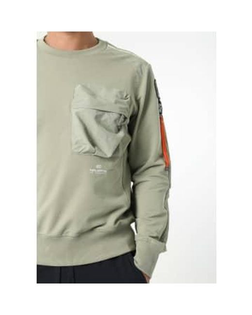 Parajumpers Green S Sabre Sweatshirt for men