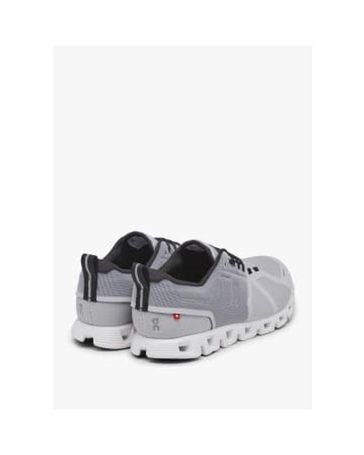 On Shoes White S Cloud 5 Waterproof Trainers for men