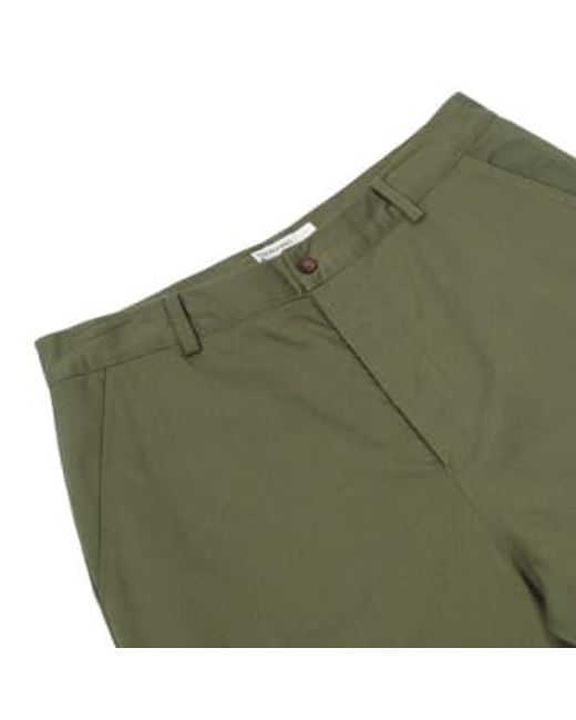 Universal Works Green Military Chino for men