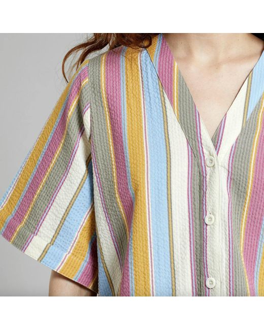 Dedicated Multicolor Blouse Odense Stripe Color