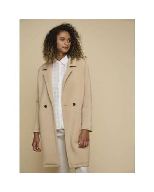 Rino & Pelle Natural Warm Sand Danja Double Breasted Coat