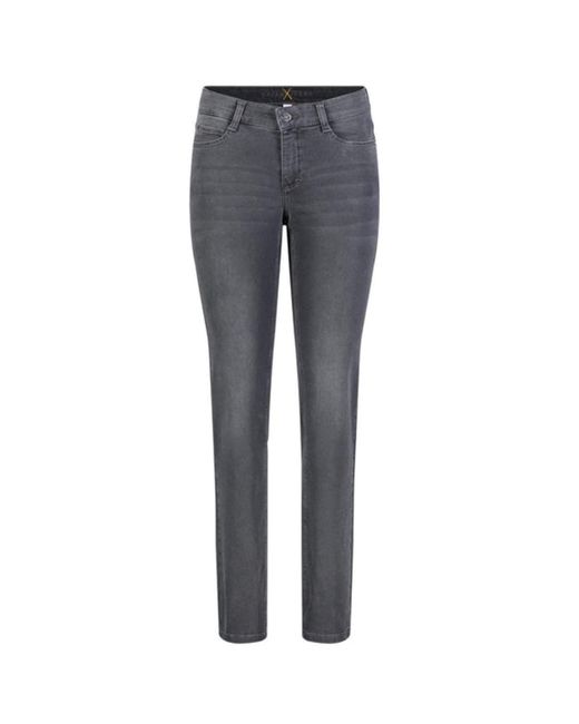Mac Jeans Charcoal Grey Stonewash Mac Dream Straight Leg Jeans in Gray |  Lyst