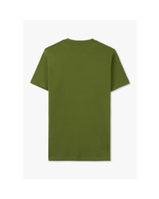 Aquascutum Green S Active Club Check Pocket T-shirt for men