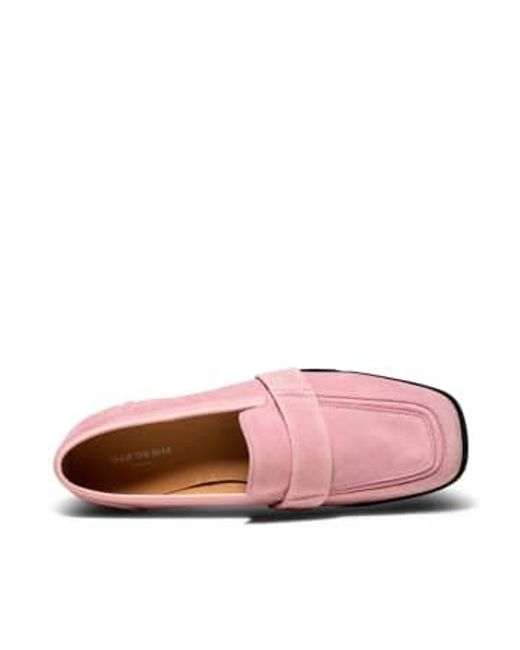 Soft rosa erica saddle lee womens loafer Shoe The Bear de color Pink