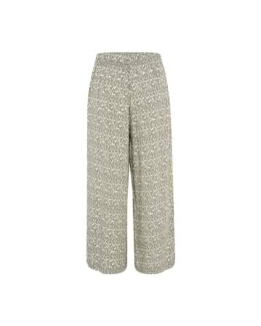 Part Two Gray Alfi Trousers Agave Graphic Print