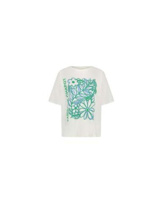 FABIENNE CHAPOT Green Fay T-shirt Bloom Uk 8