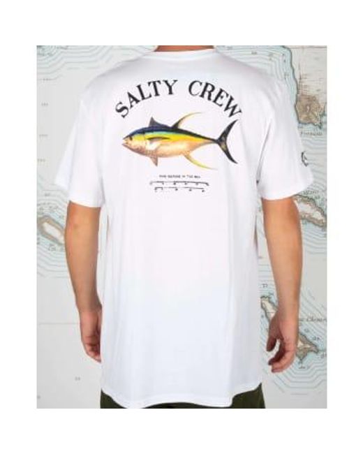 T Shirt di Salty Crew in White da Uomo