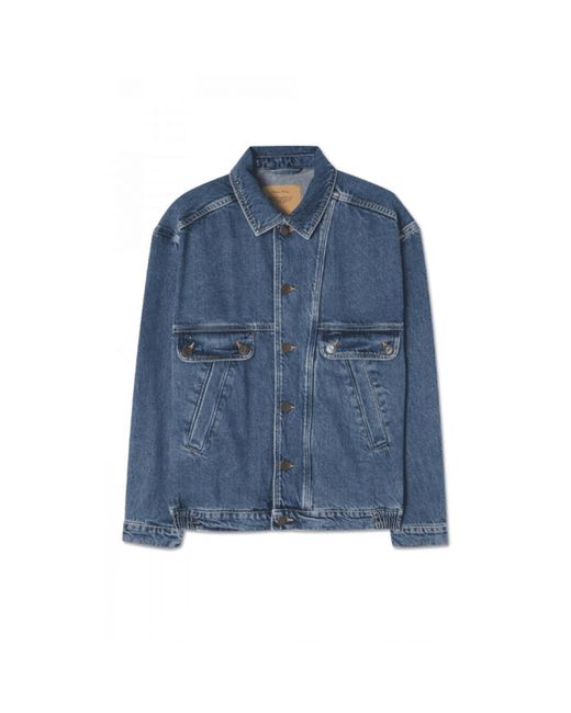 American Vintage Joybird Unisex Cotton Denim Jacket in Blue | Lyst