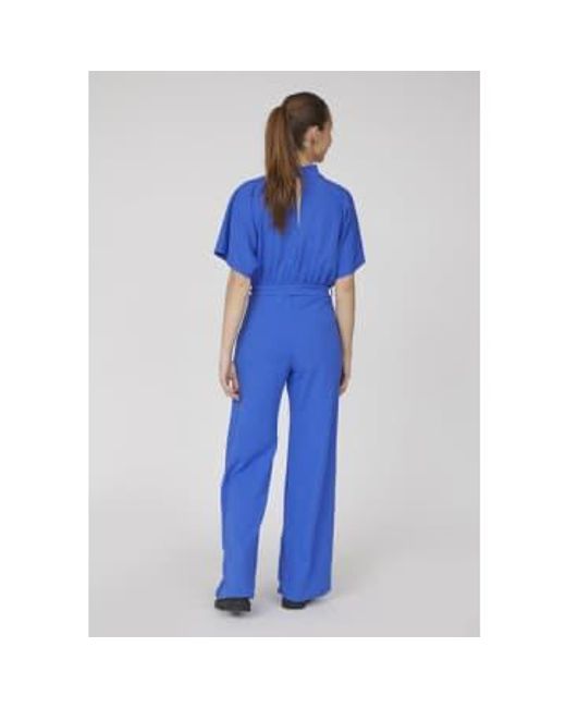 Jumpsuit Or Girl Turtleneck Bright Cobalt di Sisters Point in Blue