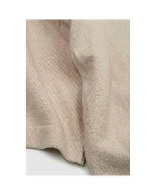 Universal Works White Pullover Knit Shirt Ecru Melange Eco Cotton S for men
