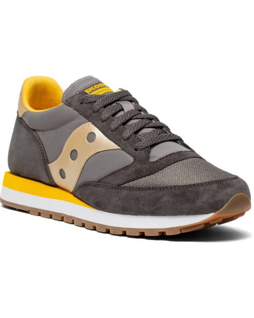 Saucony Suede Jazz 81 Nm Grey Yellow Shoes for Men | Lyst