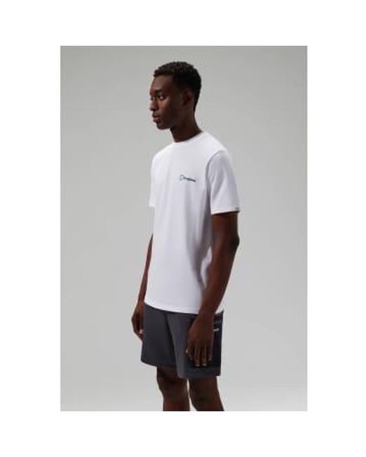 Berghaus Gray S Mtn Silhouette Short Sleeve T Shirt Medium for men