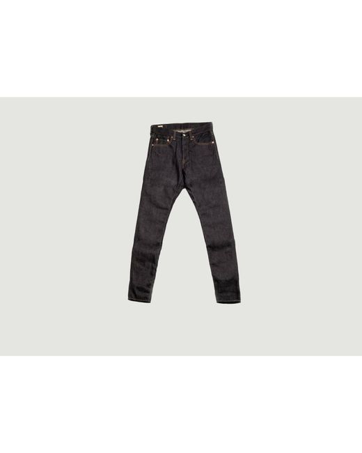 Momotaro Jeans 0405 12 Oz High Tapered Jeans in Black | Lyst