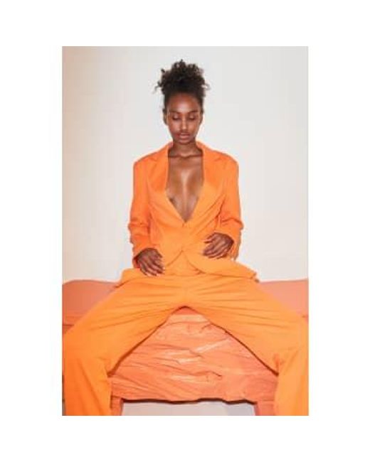 Designers Remix Orange Zoe Slim Blazer 36