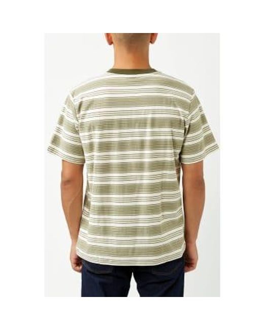 Rhythm Natural Vintage Stripe T-shirt for men