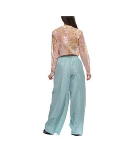 Forte Forte Pants For Woman 12037 My Pants Aquatic di Forte Forte in Blue