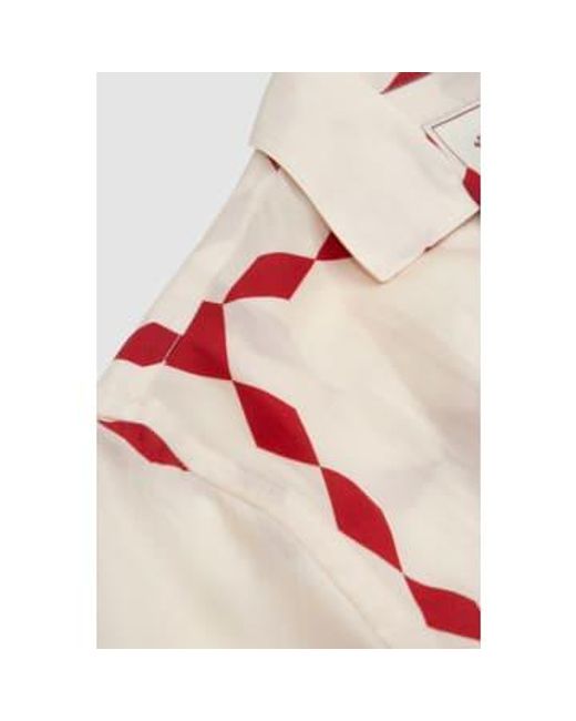 Portuguese Flannel White Diamonds Shirt Xs for men