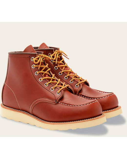 red wing moc toe oro russet