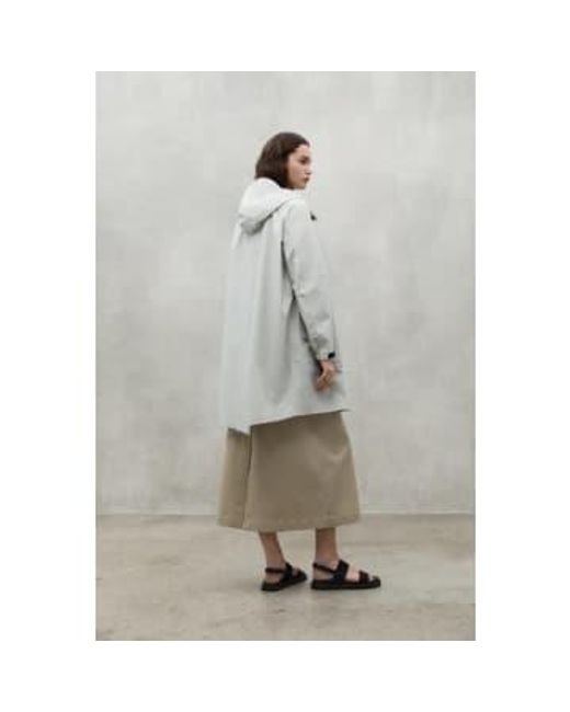 Ecoalf Gray Venue Raincoat Xs / Stone