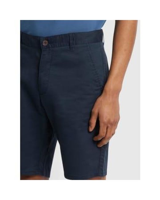 Halcón algodón orgánico chino shorts Farah de hombre de color Blue